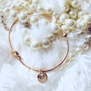 ✨Custom Handmade Initial “K” Cuff Gold Bracelet✨